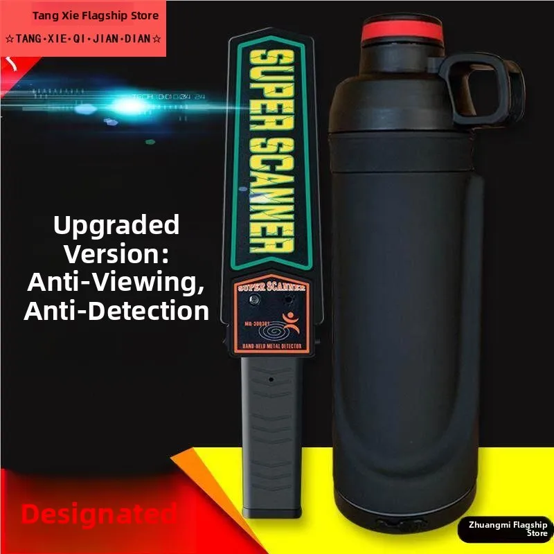 American Style Stainless Steel Water Bottle Hidden Compartment for Students Dormitory Use Sporty  Design with Lid And Ha...