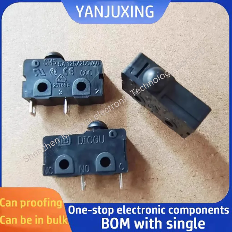 5PCS/LOT  Microswitch SM5  Normally Open Two Pole Switch  250V 5A