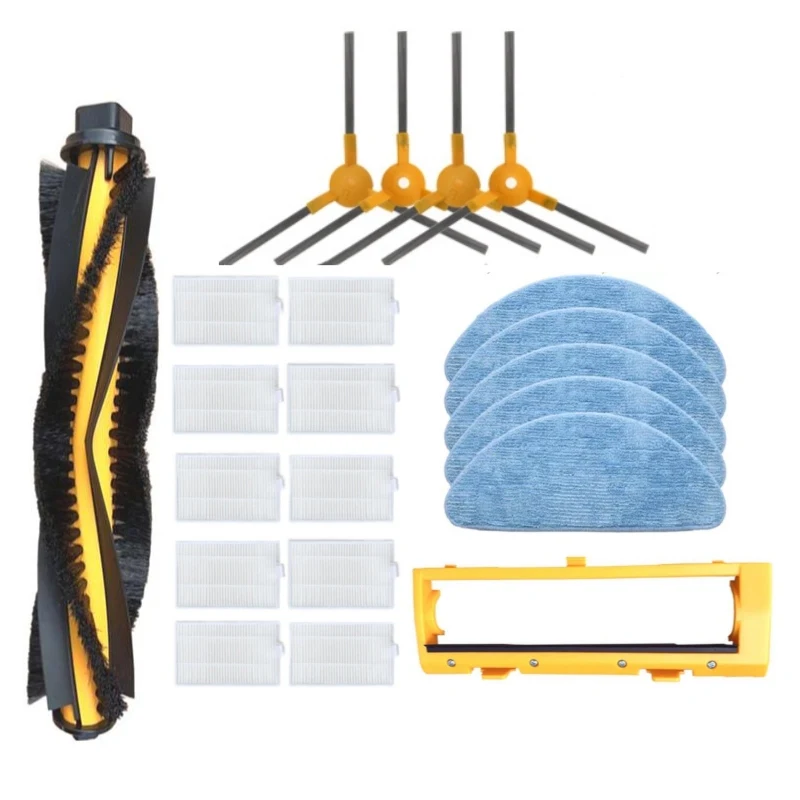 Roller Brush HEPA Filters Side Brushes Mop Cloth Brush Cover for robogil stella 500b vacuum cleaner accessories