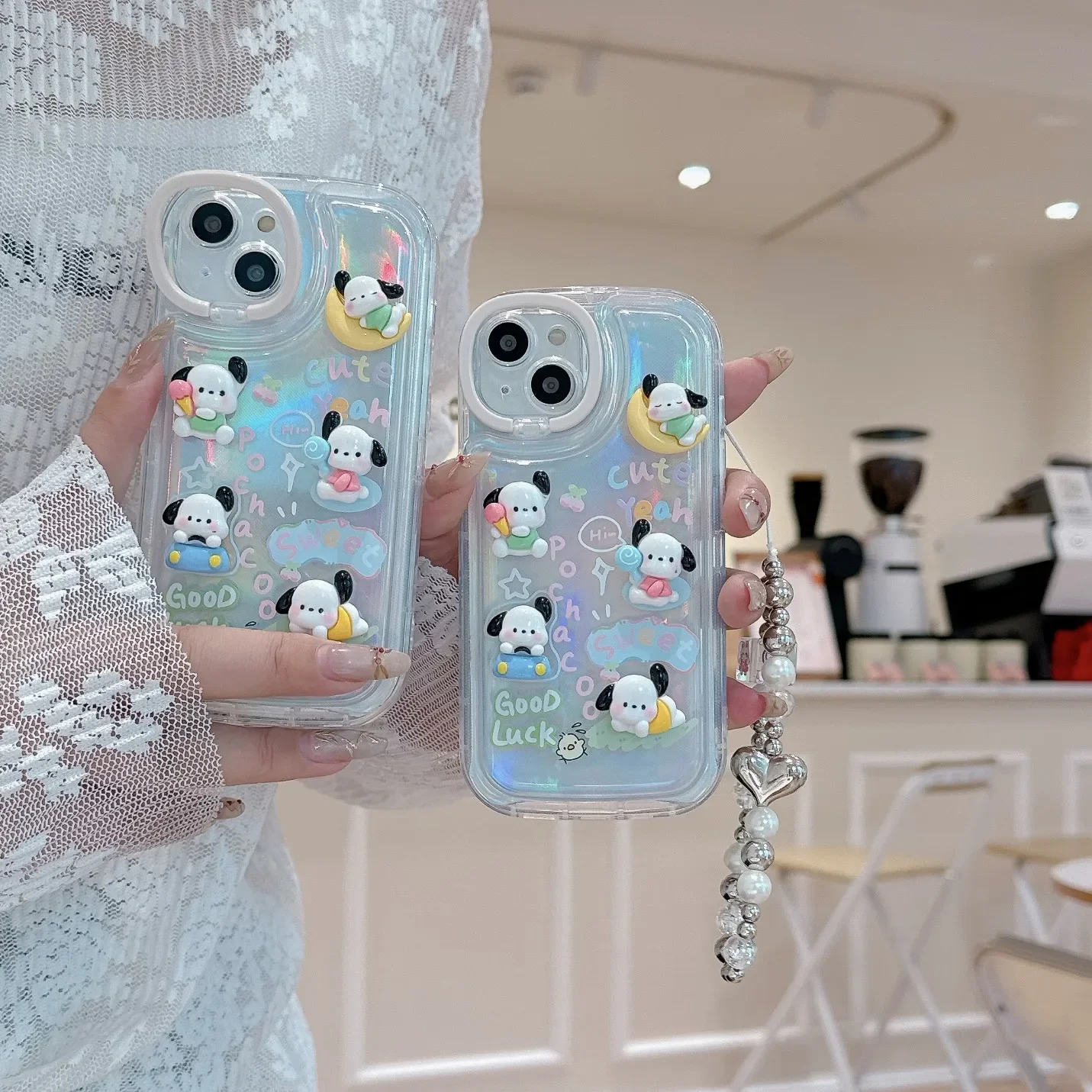 Pochacco-iPhone 15 pro max,iphone 14,iphone 13,iphone 12 pro max,かわいい