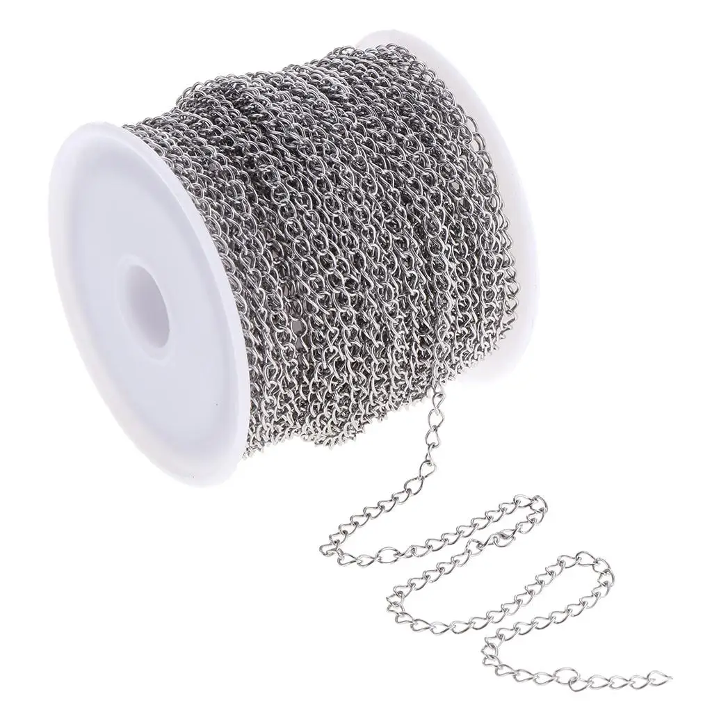 2x 13yd Roll Necklace, Bracelet, Nameplate, Jewelry, Stainless Steel Cable