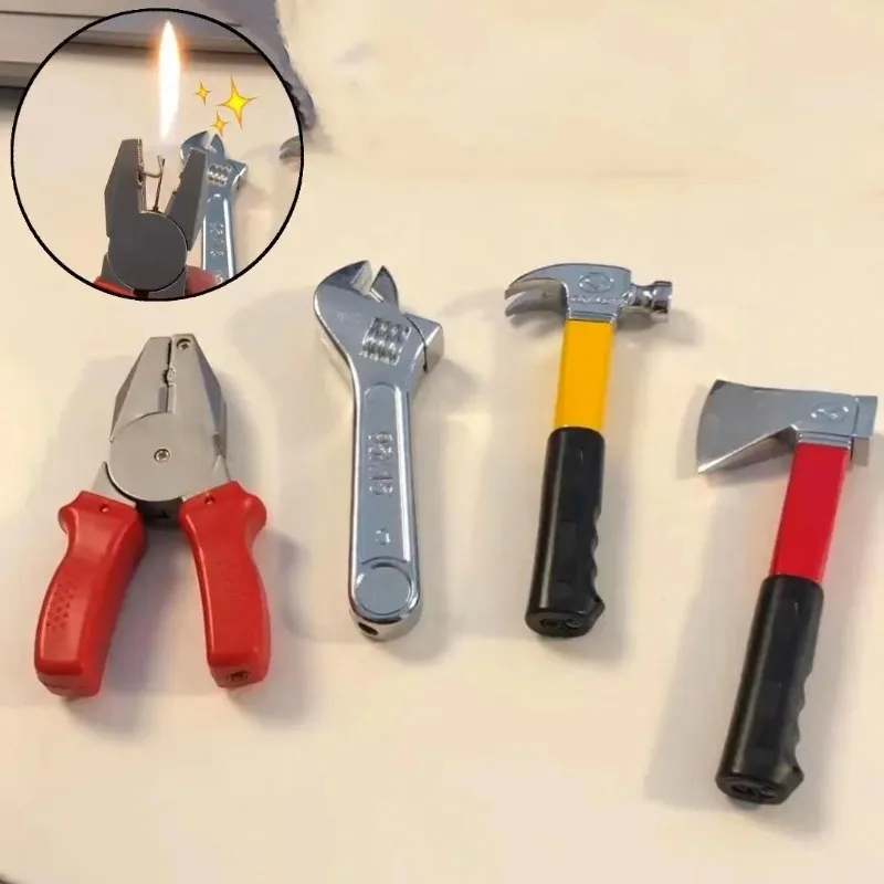 2026 Newest Wrench/Pliers Open Flame Lighter Cigar Igniter Smoke Windproof Fire Cigarette Lighters & Smoking Accessories