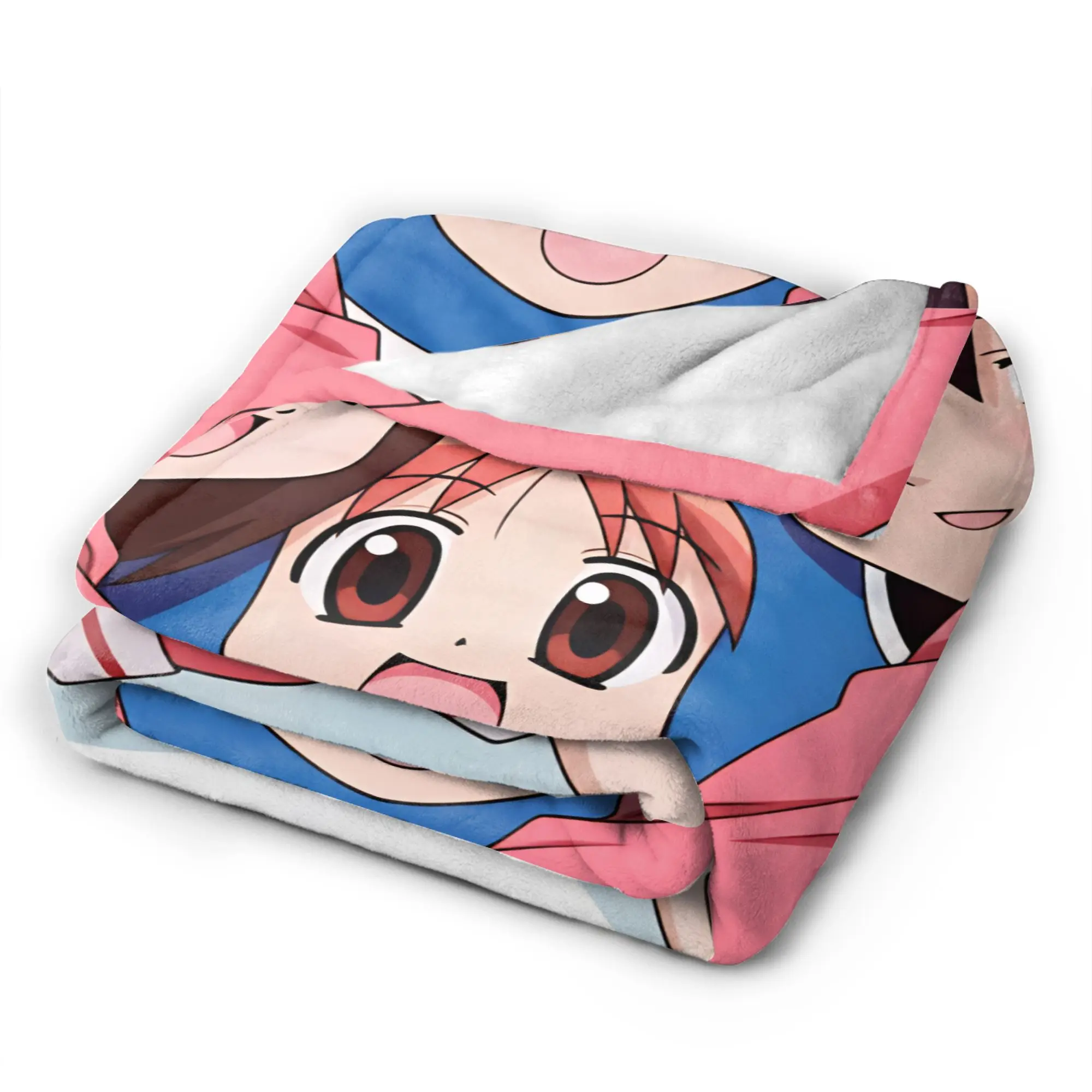 Azumanga Daioh Anime Warm Soft Blankets  Novelty Camping Throw Blanket Couch Chair Flannel Bedspread Sofa Bed Cover