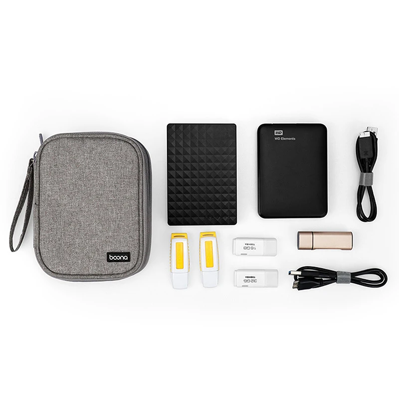 Hard Drive Storage Bag Case Portable Hard Drive Bag Multifunctional Storage Bag Durable And Stylish Large Capacity Storage Bag