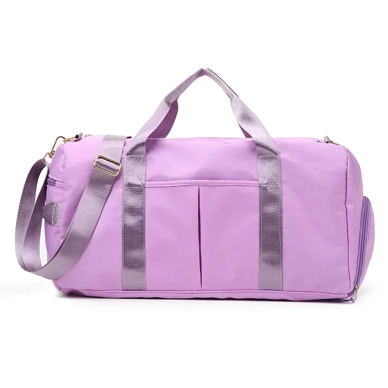 Pink Travel Large Capacity Storage Bag Zipper Portable Luggage Bag Sports Bag Multifunctional Fitness Handbag