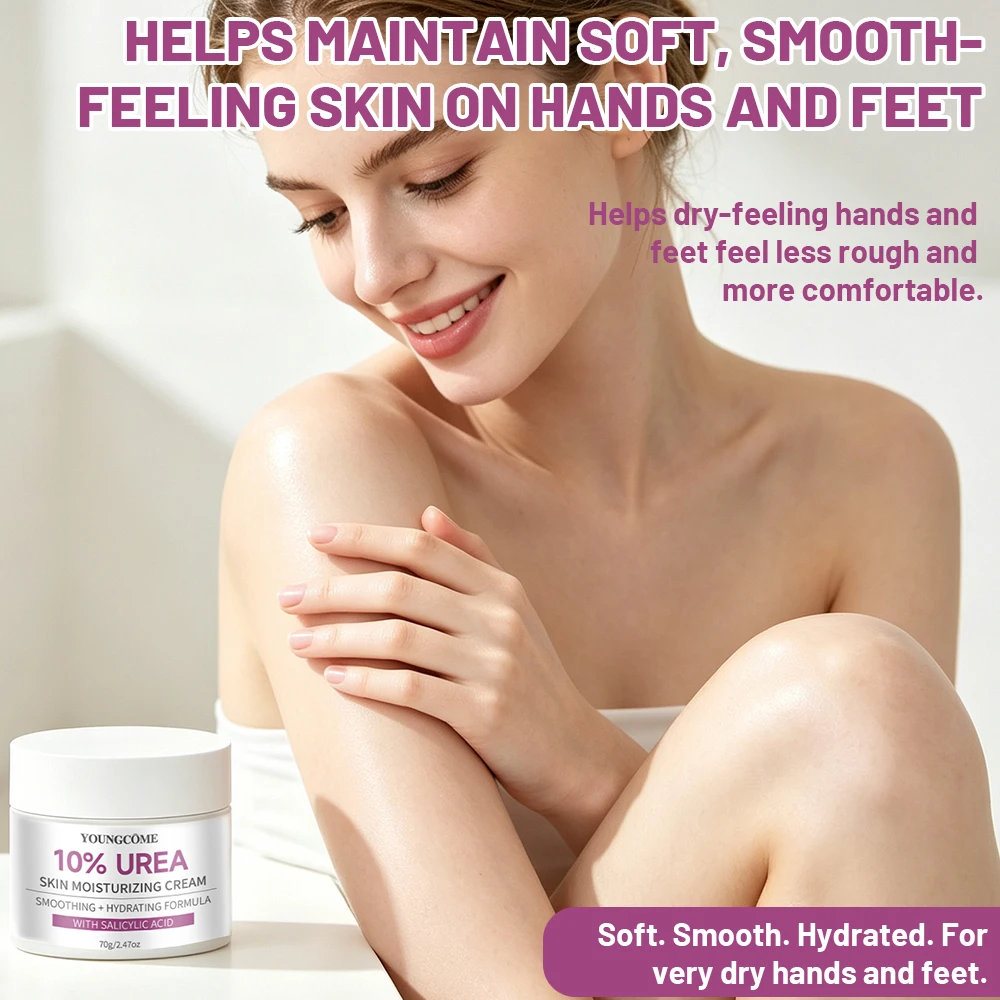 Feuchtigkeitscreme YOUNGCOME 10% Urea Hautcreme mit Salicylsäure, langanhaltende Feuchtigkeitsbarriere, Unterstützung der Körperpflege, feuchtigkeitsspendend – Detail 7