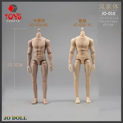 JO-010 1/12 Male Super Flexible Semi-encapsuiated Joint Body Soldier Suntan Normal Skin Articulated 6'' Action Figure Dolls