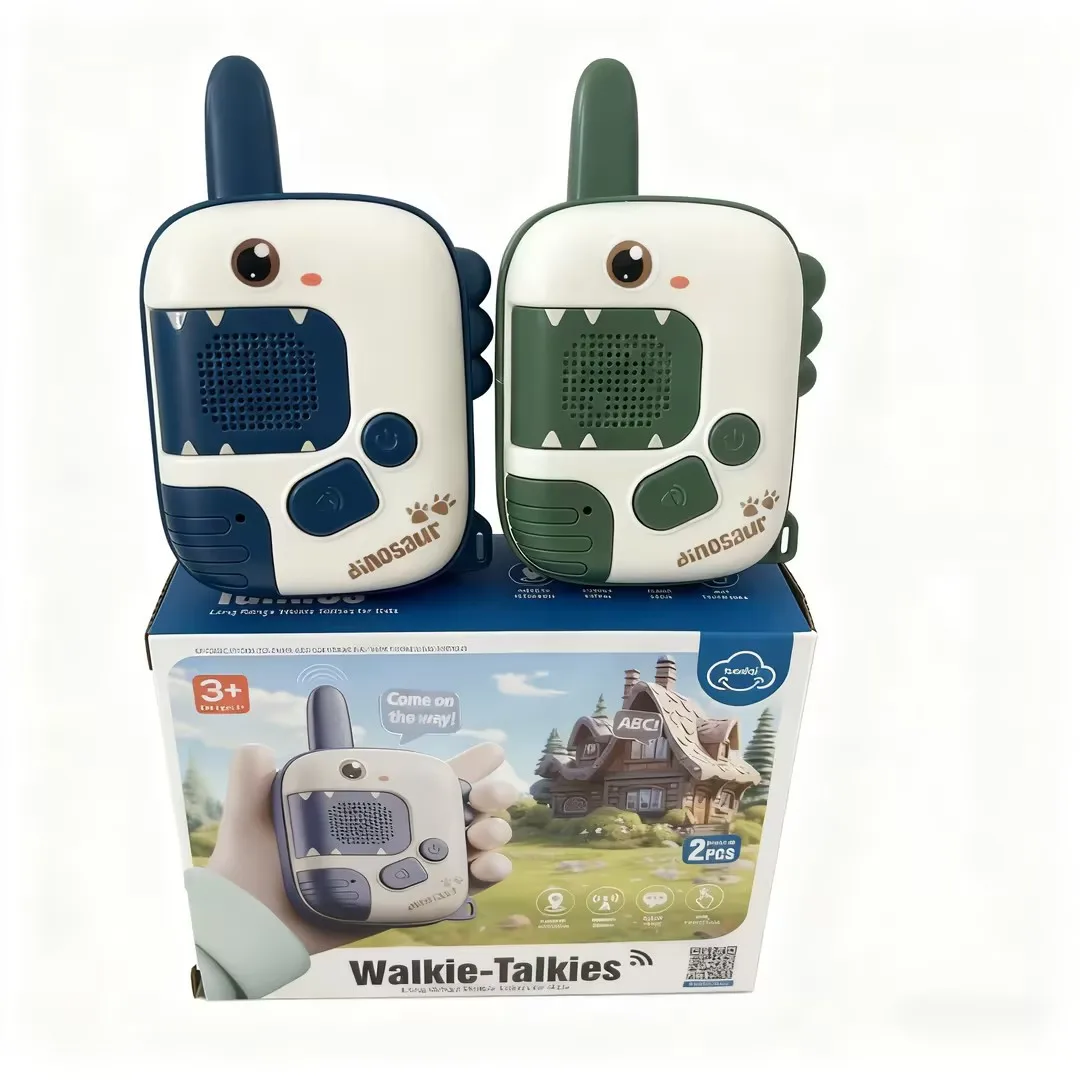 Talkie-walkie pour enfant, dinosaure de dessin animé, petit téléavertisseur portatif, sans fil, extérieur, intérieur, télécommande, Communication intelligente, Puzzle, jouet cadeau
