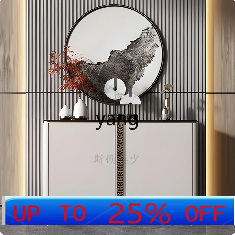 

LHH новый обеденный боковой шкаф из цельного дерева в китайском стиле, простой шкафчик для хранения, светильник, роскошное украшение, входной шкаф для прохода