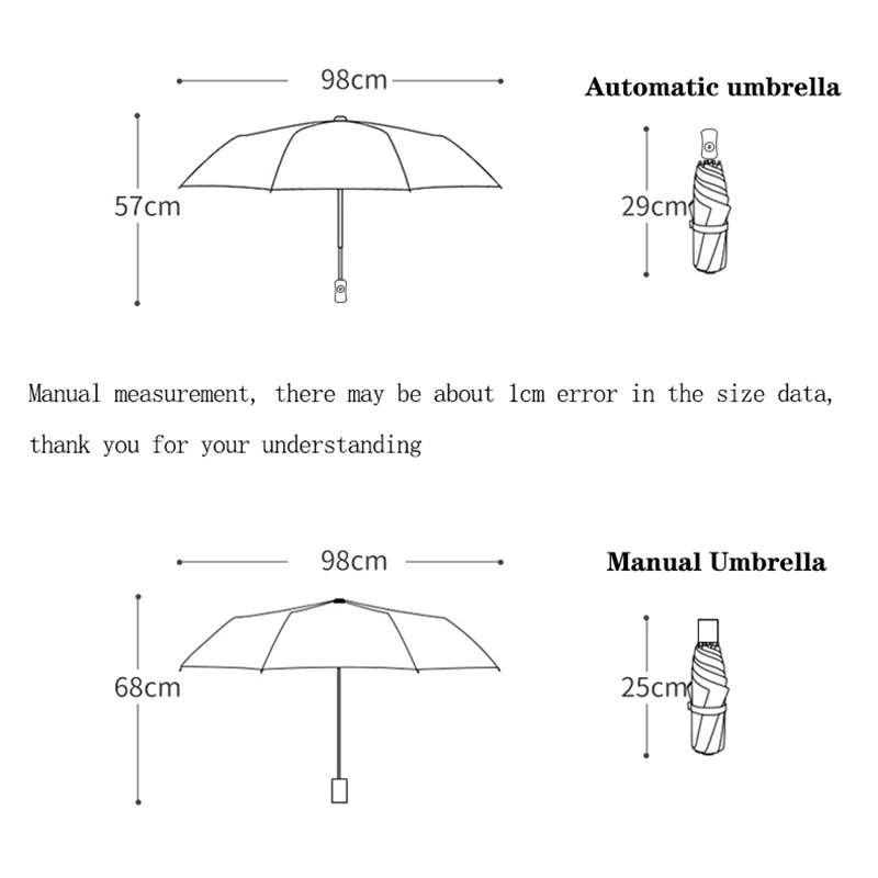 Umbrella Smiling clouds automatic umbrella Sunscreen High Density Thickened Umbrella Cloth Boys girls travel folding umbrella