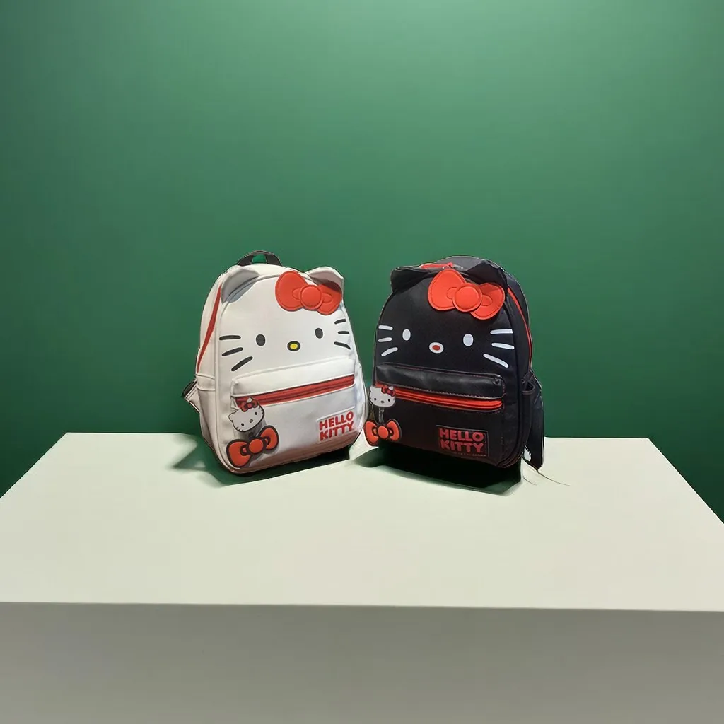 

Sanrio рюкзаки из искусственной кожи с героями мультфильмов HelloKitty для девочек Повседневный дорожный Рюкзак Школьная Сумка Легкая водонепроницаемая сумка
