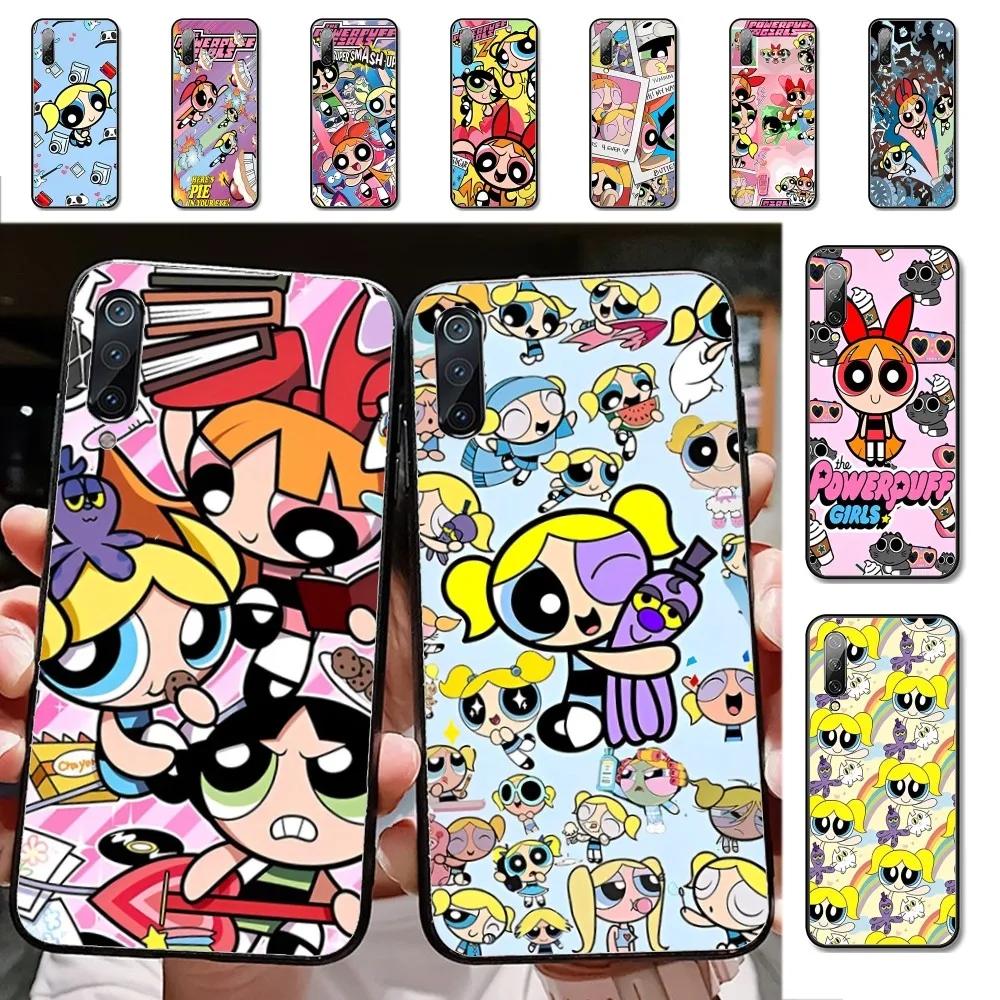 Cute Cartoon Power-puffs Girls Phone Case For Xiaomi Mi 5X 8 9 10 11 12 lite pro 10T PocoX3pro PocoM3 Note 10 pro lite