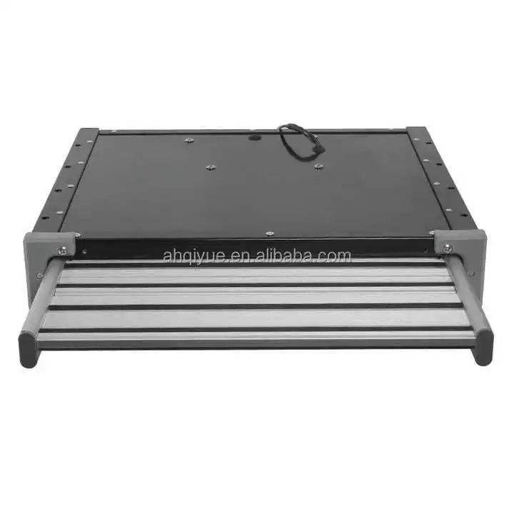 Caravan Accessories Hot Sale RV Step 12V Electric Folding Step With Led Light Aluminum Anti-Slip Motorized Single Step