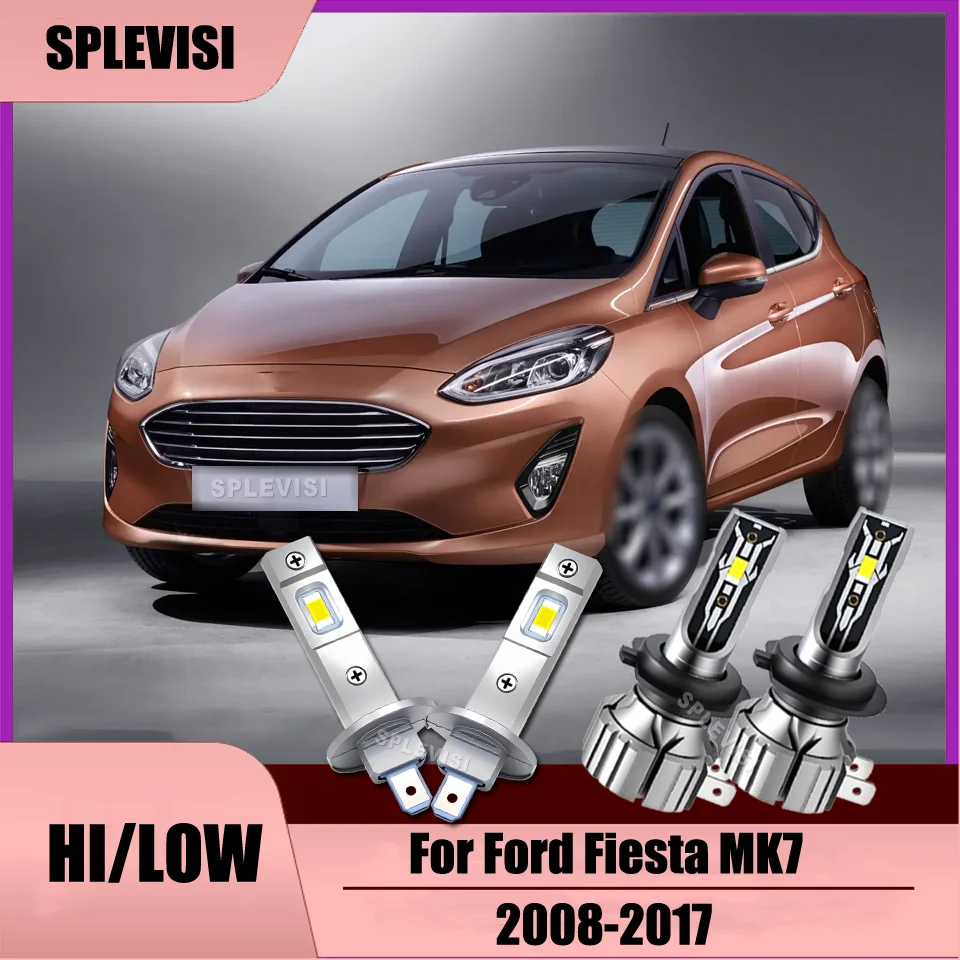 

Newest Arrival Aluminum H1 H7 LED Headlights High Low Beam For Ford Fiesta MK7 2008 2009 2010 2011 2012 2013 2014 2015 2016 2017
