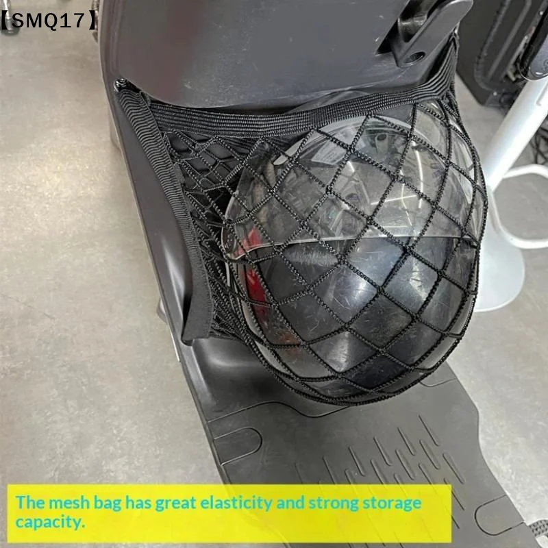Multipurpose Mesh Storage Bag Vinfast Evo200 Feliz Vento And Other Electric Vehicles Layer Elastic Mesh 4 Screws 4 Hook【SMQ】