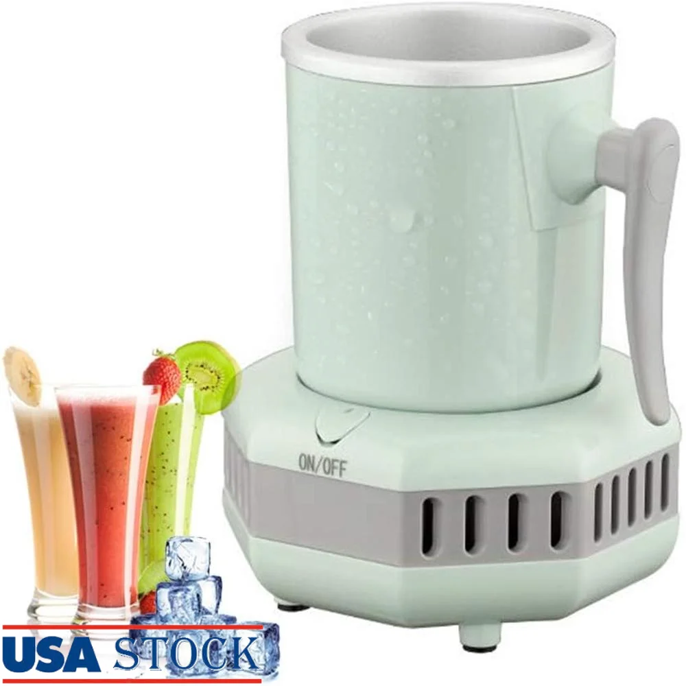 

Mini Fridge Electric Drink Chiller Quick Cooling Cup Beer Juice Milk Coffee Portable Desktop Beverage Cooler Personal Ice Bucket
