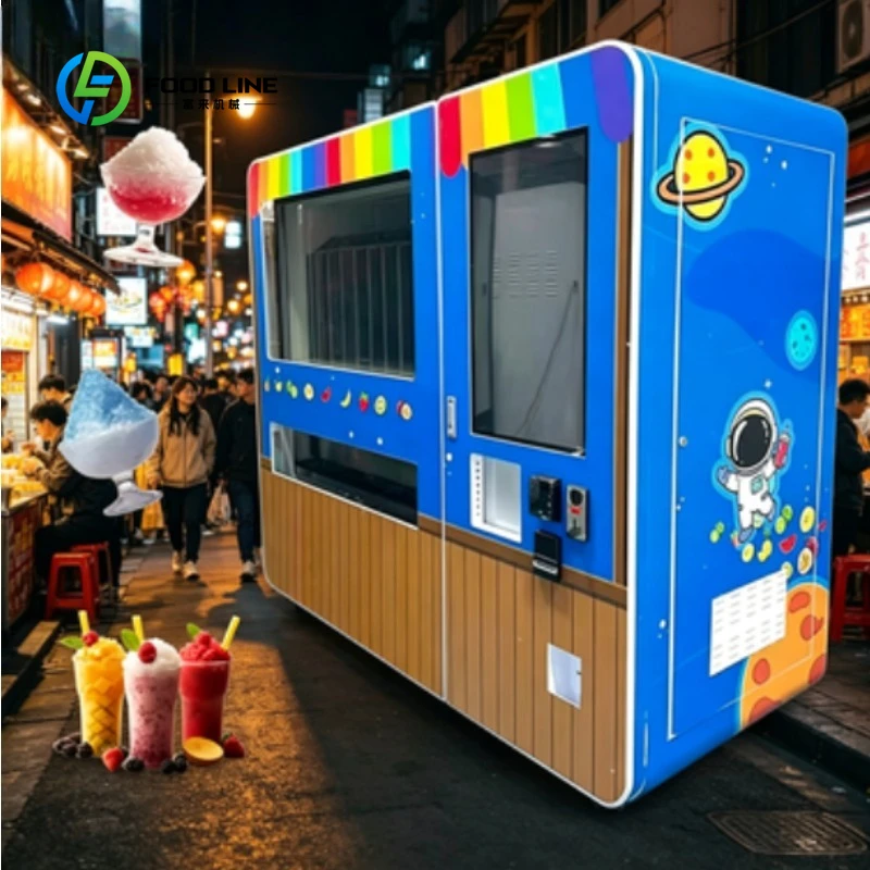 Automatic Self Serve Ice Vending Machine Commercial Full-automatic Ice Making Vending Equipment for Public & Business Use