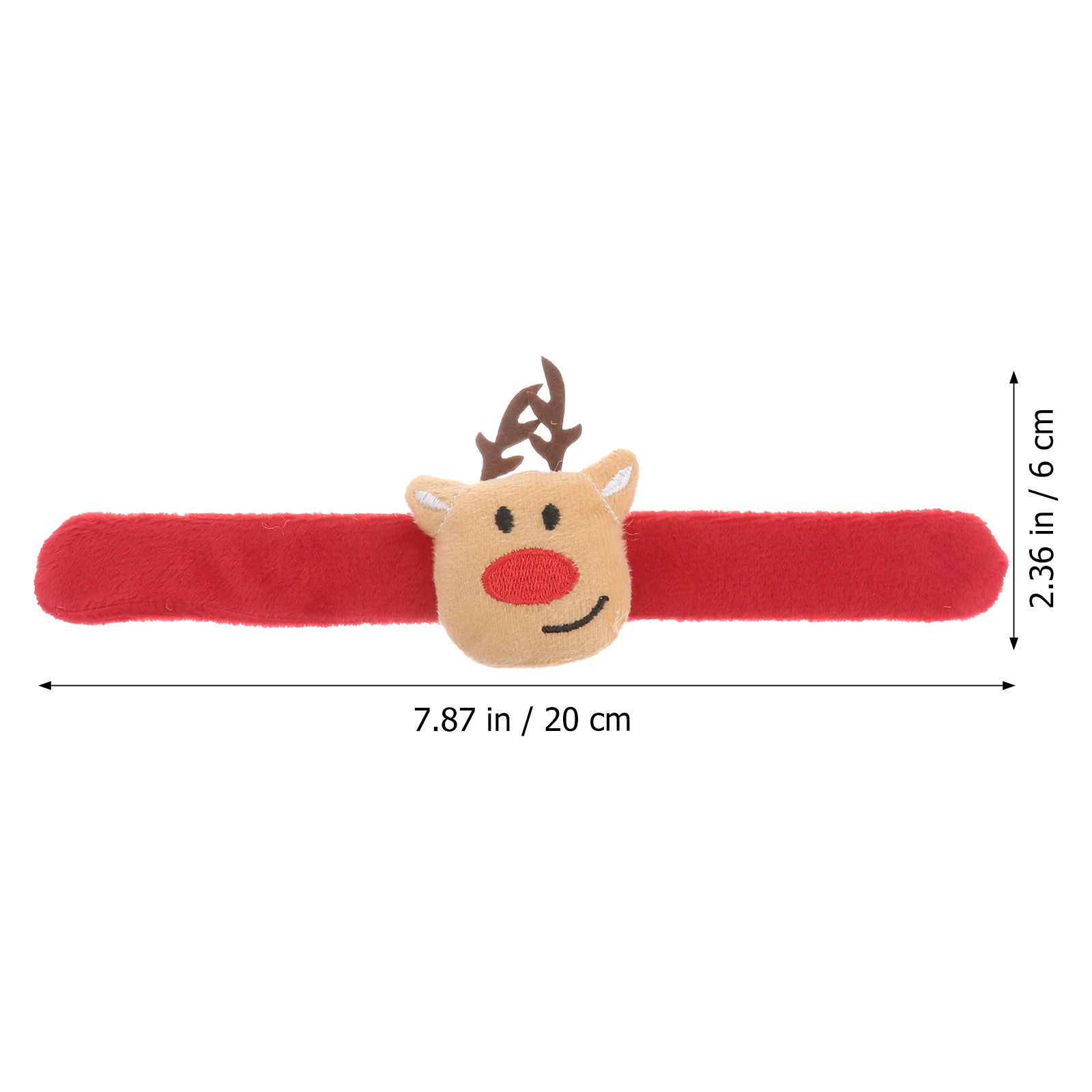 

Christmas Snap Bracelet Cartoon Wristband Patting Hand Band Party Favor Funny Gift for Children Kids (Elk)