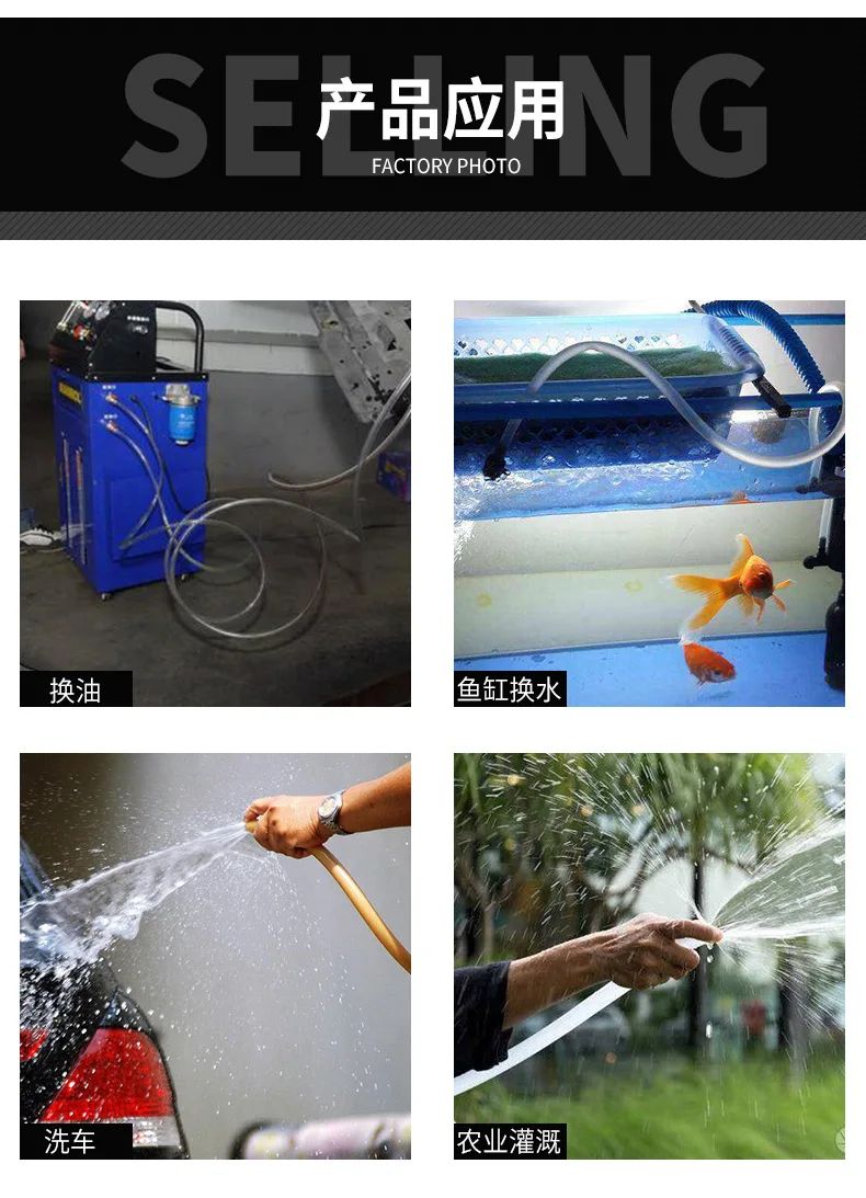 1M 5M 10M 6 7 8 9 10 11 12 14 16 18 20 mm Diametro esterno Tubo flessibile in PVC Tubo flessibile per acqua trasparente per uso alimentare per pompa dell'acqua  13
