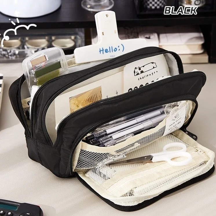 Federmäppchen, großes Fassungsvermögen, Hand-Stifttasche, Kosmetik, tragbar, Geschenk für Büro, Schule, Teenager, Mädchen, Jungen, Männer, Frauen, Erwachsene