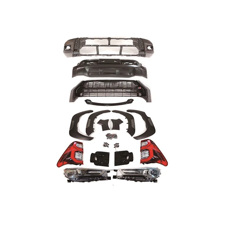 

DaMeiFactory Sales Front Bumper Headlight Tail Light Bodykit For Hilux Revo Rocco 2016-2020 To GR 2023 Sport Body Kit