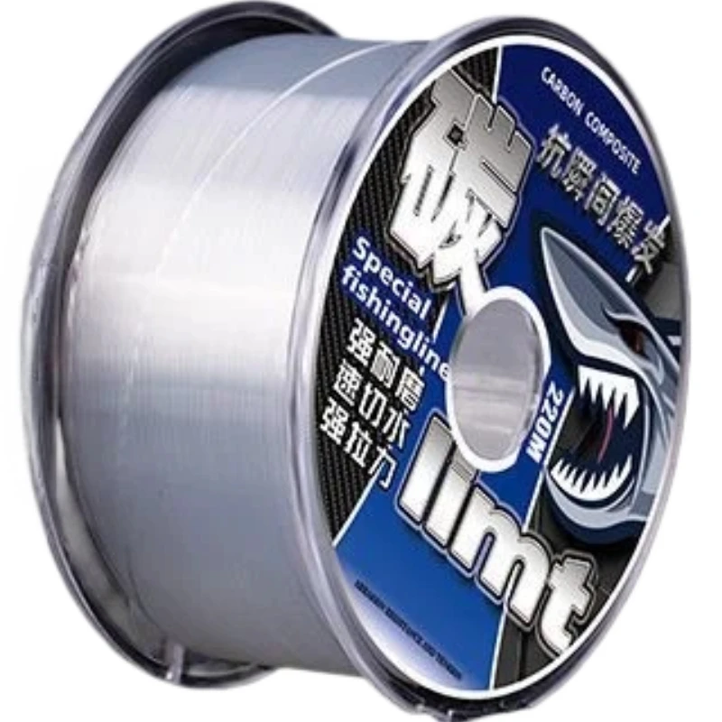 

220M Fluorocarbon Nylon Fishing Line High Abrasion Resistant Fast Cutting Water Main Line Sub Line for Taiwan Lure Rock Fishing