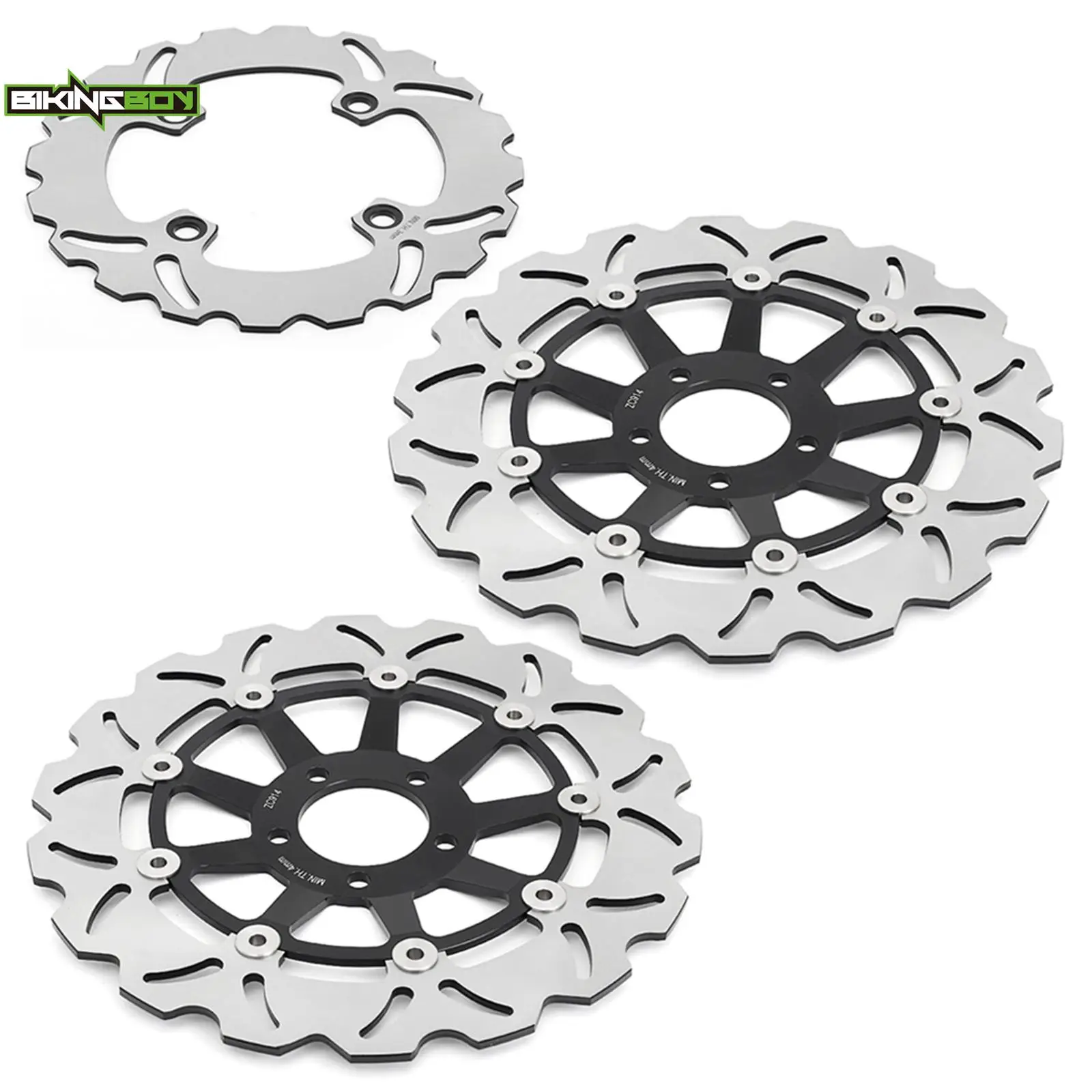 BIKINGBOY Front Rear Brake Discs Disks Rotors For Ninja ZX9R ZX-9R 1994 1995 1996 1997 1998 1999 2000 2001 2002 2003 2004 ZX 900