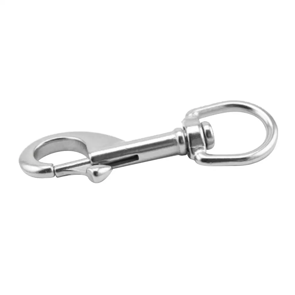 80mm Swivel Clip Stainless steel material dog Leash Leather Craft Snap Hook Strong