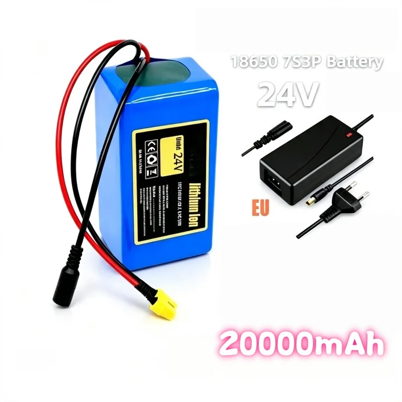 20000mAh 24V Li-ion Battery Compatible with Self-Balancing Scooter Hoverboard, 7S3P Durable Replacement for Wheelchair Power