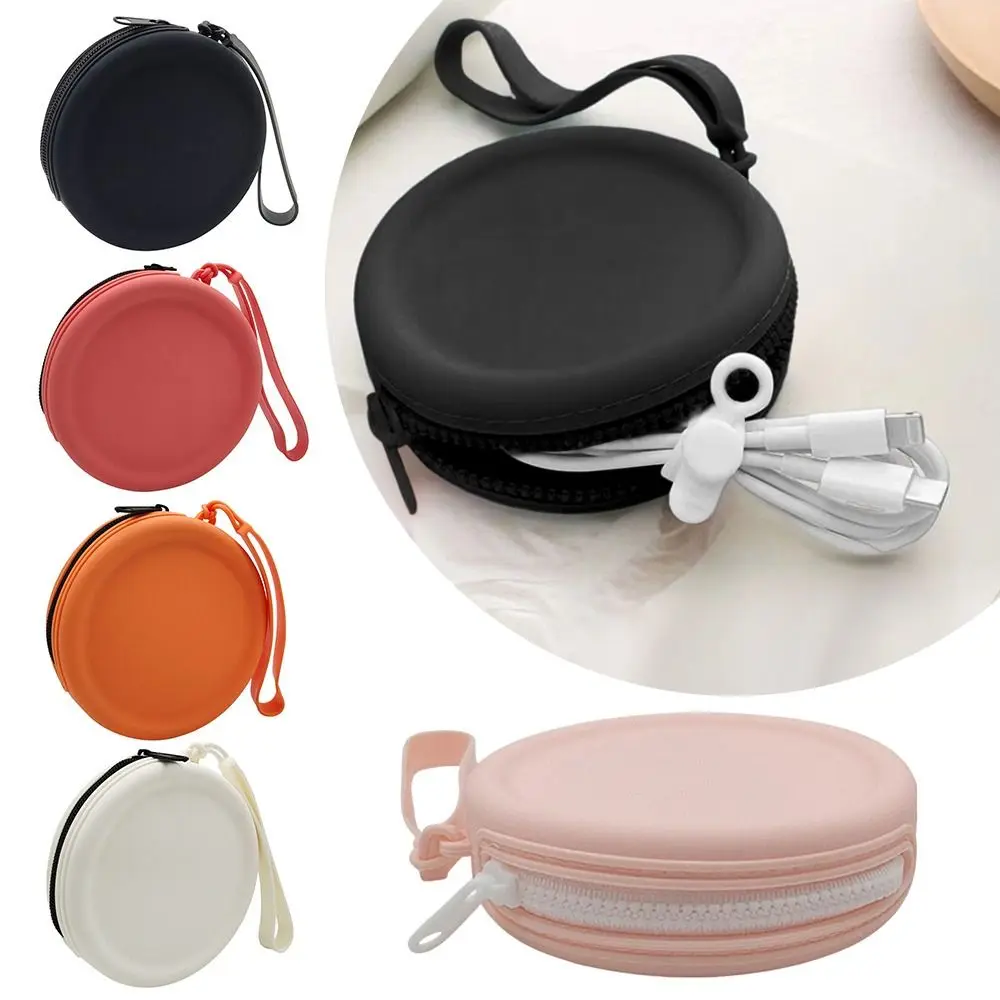 Новый силиконовый кошелек для монет, водонепроницаемые сумки, сумка для мелких предметов, сумка на молнии для наушников, кабель для передачи данных, сумка для студентов