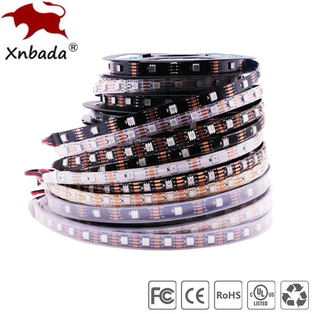 WS2813(WS2812B Update) RGB Led Strip 30/60/144 Pixels/Leds/m Dual-Signal Led Individual Addressable WS2812 IC DC5V