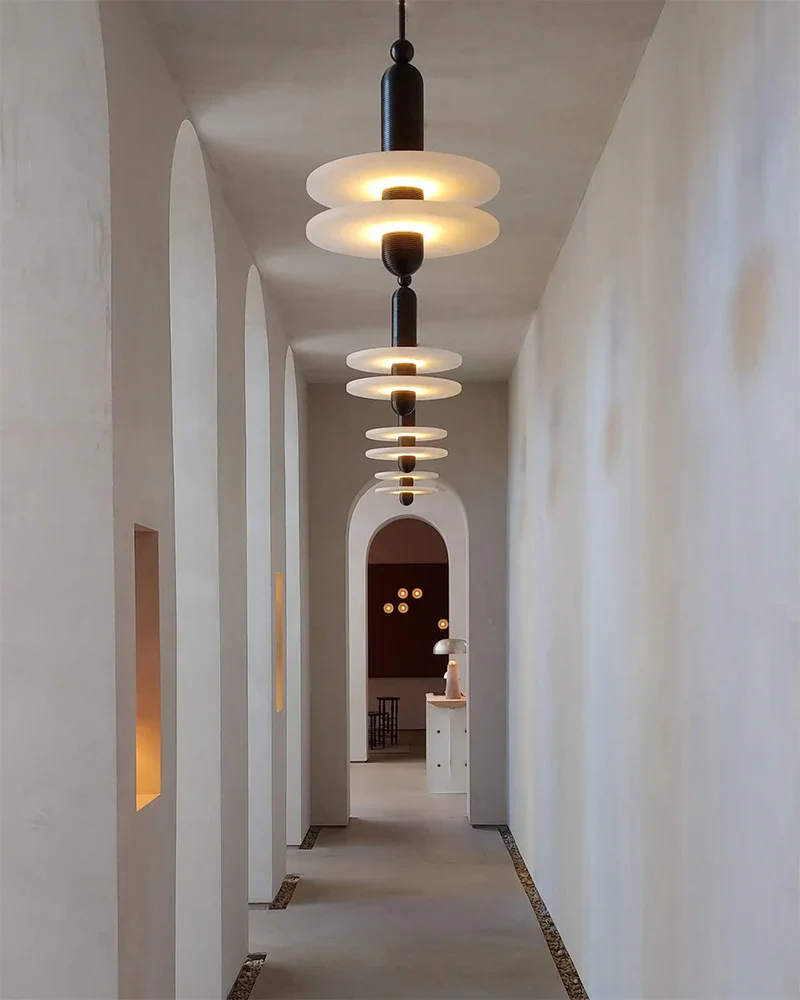 

Modern Dimmable Indoor Chandelier Used for Living Rooms Bedrooms, Attic Hanging Lamp Indoor Glossy Lighting Fixtures