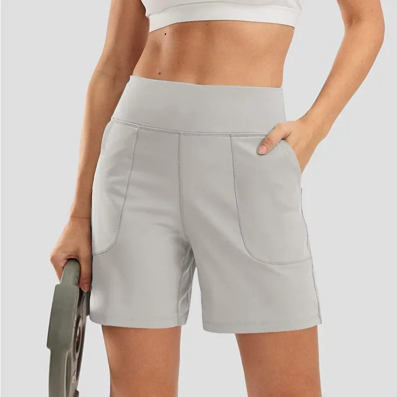 Seamless Sport Shorts For Women Summer Elastic Scrunch High Waist Push Up Tummy Control Gym Fitness Workout Yoga Shorts