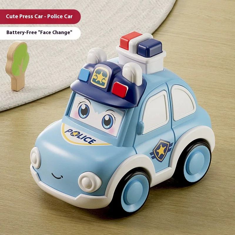 Per bambini Push-Inertia Pull-Back Piccola Auto Ambulanza Modello di Auto della Polizia Cartoon Scorrevole Mini Giocattolo Educativo