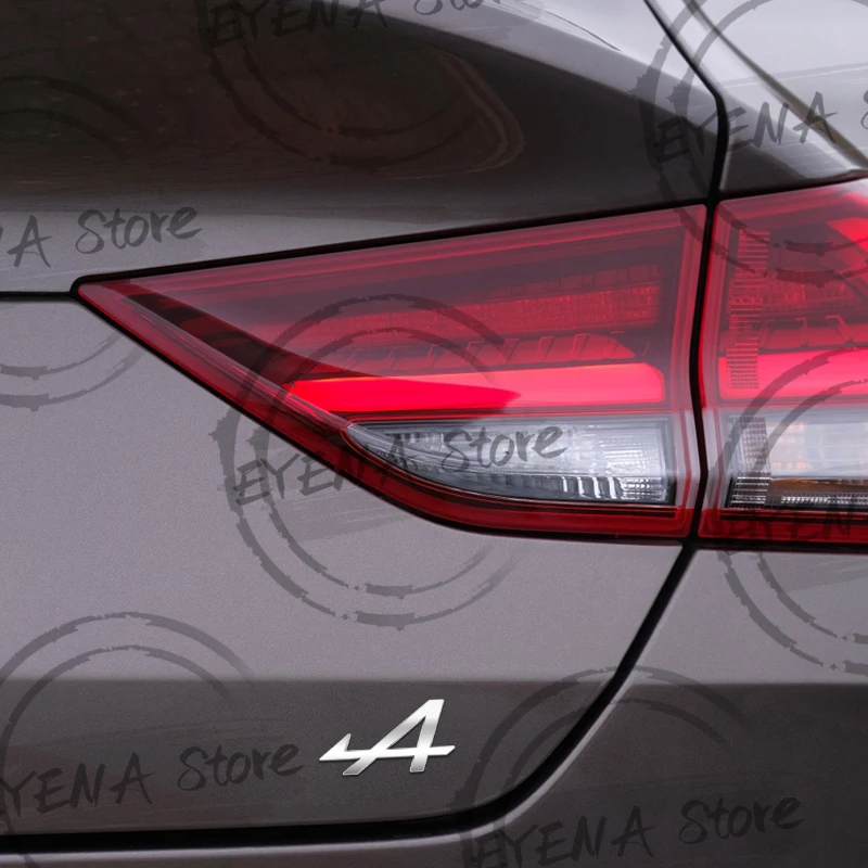 For A Letter Logo Megane 2 3 4 5 Duster Espace Logan Clio RS Laguna 2 Captur Grille Metal Badge Stickers Car Rear Trunk Emblem