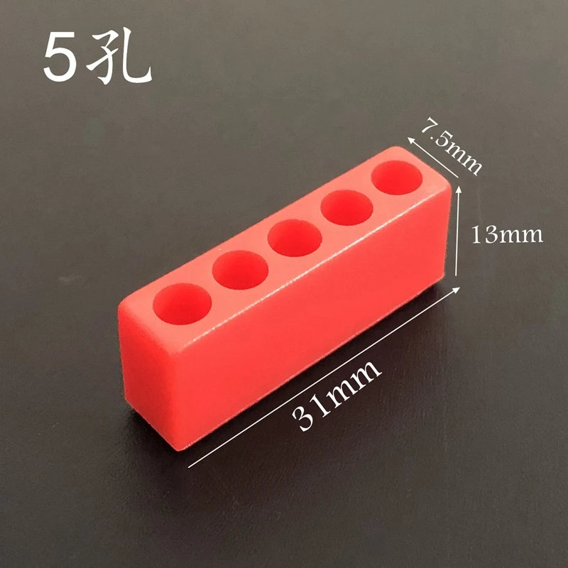 10pcs/set 5-12 Hole for 4mm screw driver bits Hex Shank Screwdriver Bit Holder Plastic Head Storage Case Tool