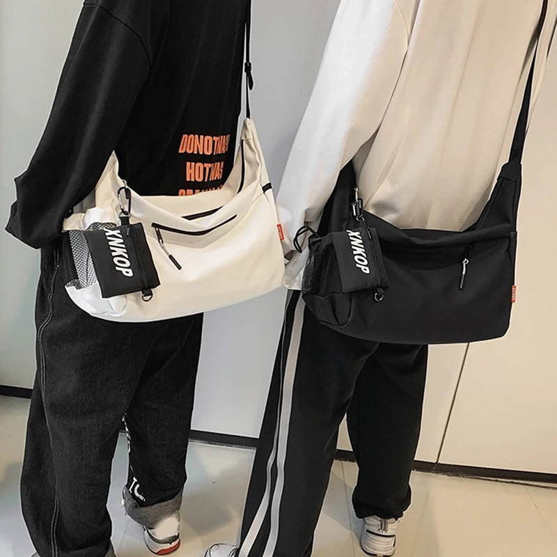 Fashion Casual Nylon Crossbody Bag Fitness Large Capacity Sport Bags Wallet Coin Purse Shoulder bag Youth Boys Мужская сумка sac