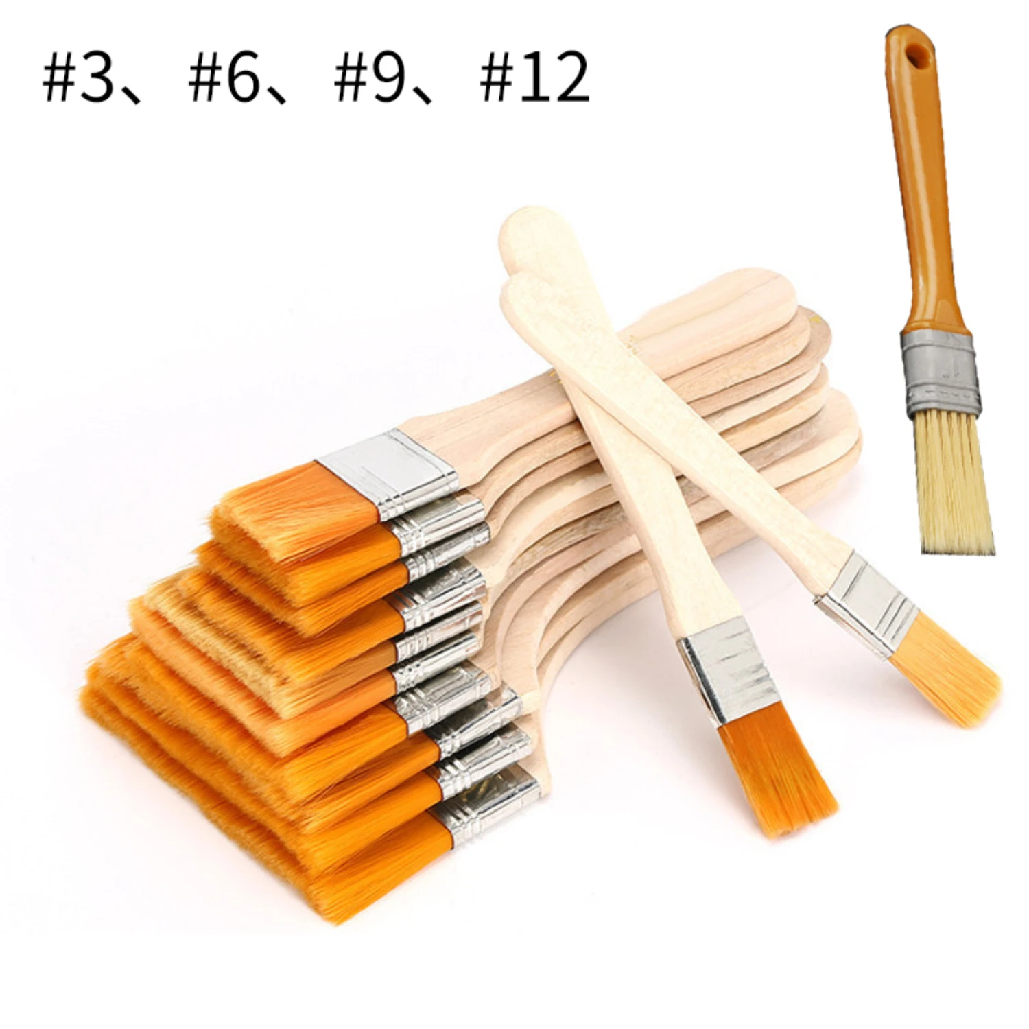 Versatile Durable Nylon Brush Set for All Crafting Needs, Creative Long-lasting Paint Brush Kit for DIY Projects, Fine Flexible 