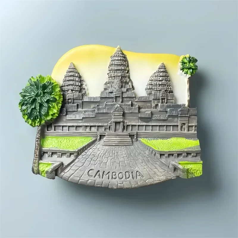 

Cambodia Travelling Souvenirs Angkor Wat Fridge Magnets Home Decor Wedding Gifts Refrigerator Magnetic Stickers