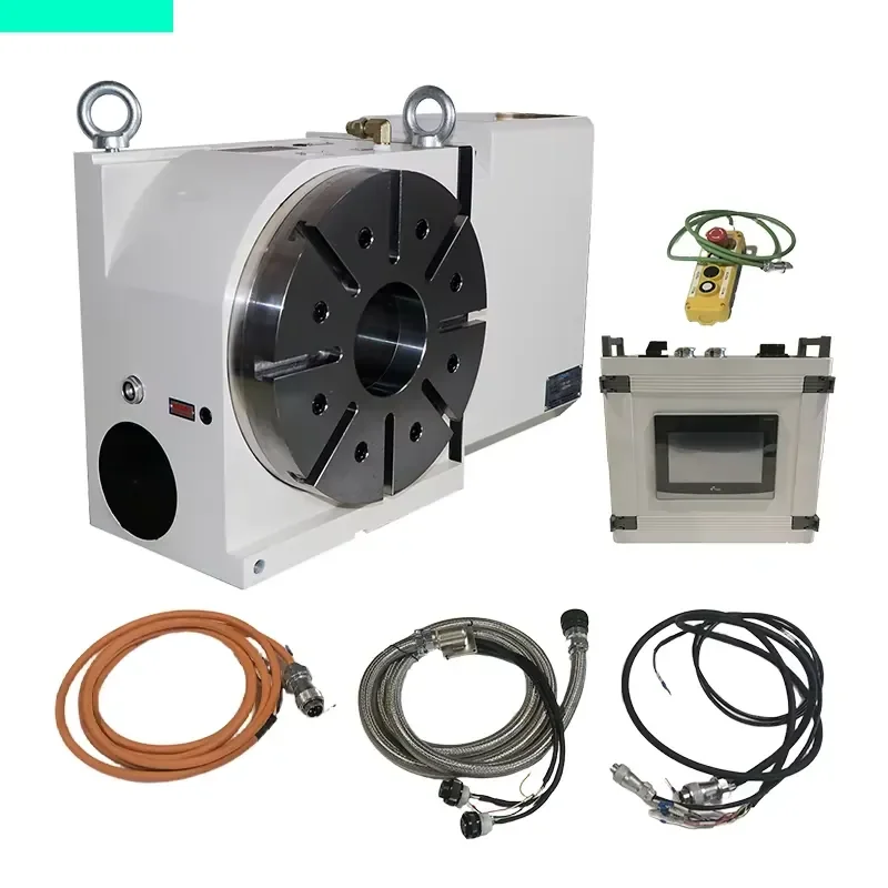 320mm 4 Axis CNC Rotary Table with Single Axis Controller for cnc system