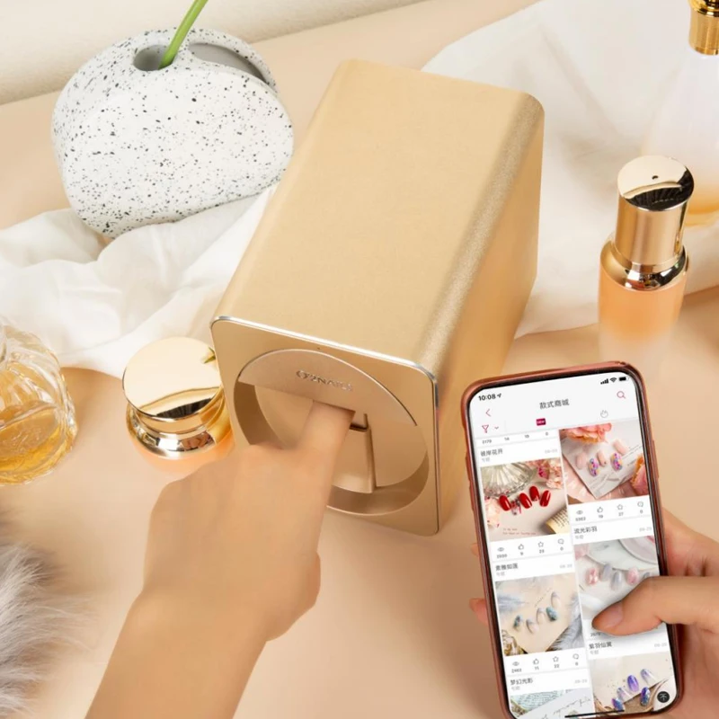 

O2nails Mini Printer for Nails Professional 3D Nail Printer H1 Portable Mobile Nail Art Printing Machine For Home Or Nail Salon