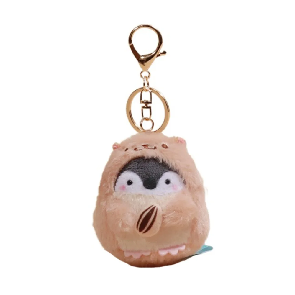 

PP Cotton Penguin Doll Bag Pendant Fluffy Comfortable Penguin Plush Key Ring Collection Ornaments Plush Penguin Keychain