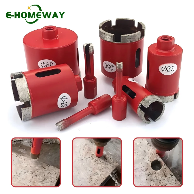 

1Pcs M10 Thread 6-75mm Diamond Core Drill Bit Concrete Ceramic Tile Brick Hole Saw For Brick Angle Grinder Dremel Accessoires