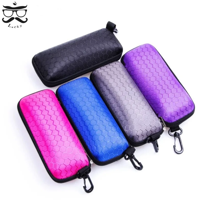 New Glasses Storage Box Zipper Hard Eye Glasses Case Protable Cases Eyewear Rectangle Box Glasses Holder Accessories