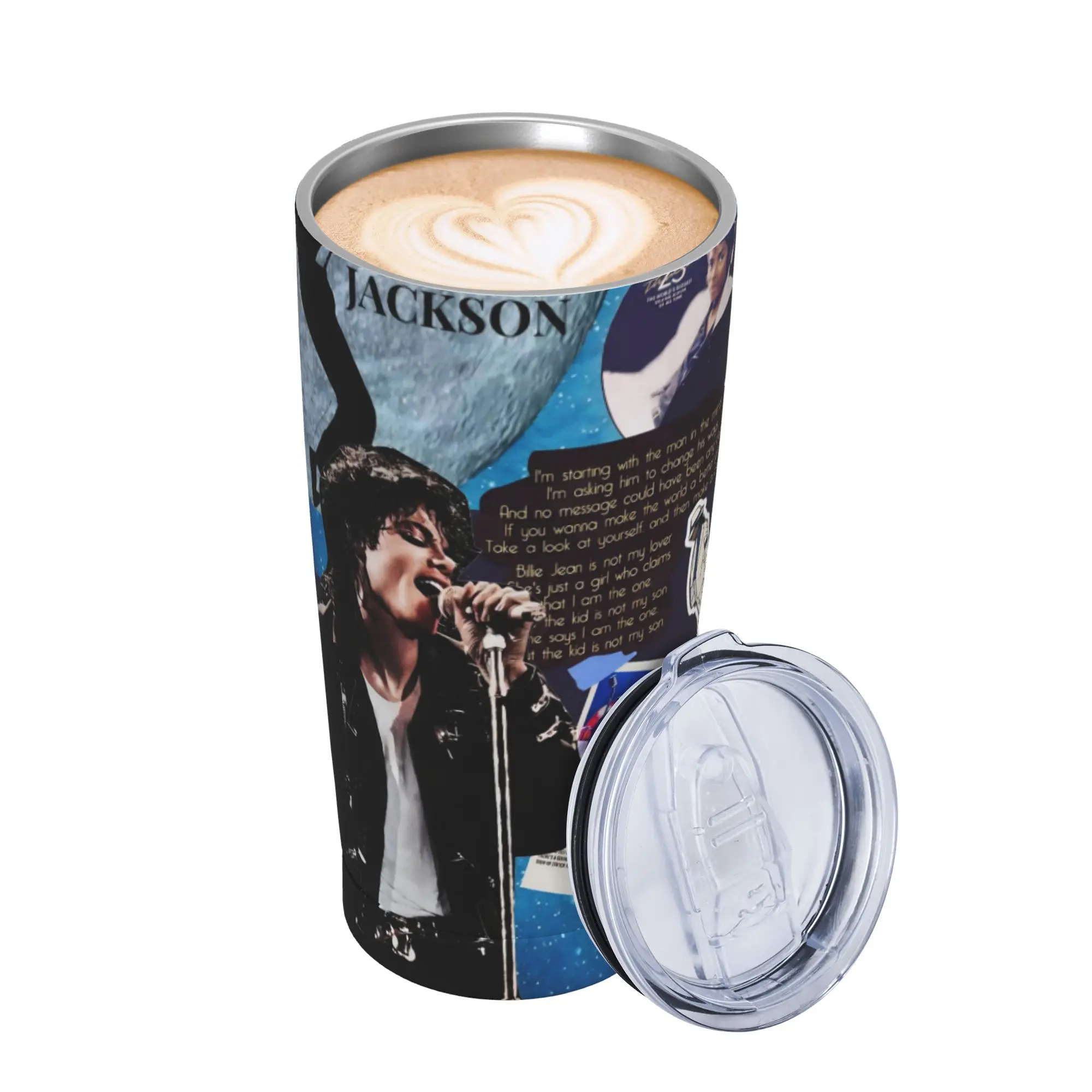 Singer Michael Jacksons MJ Tour 2026 Tumbler Vacuum Insulated  Thermal Cup Vacuum Flask Double Wall Mugs Spill Proof 20oz