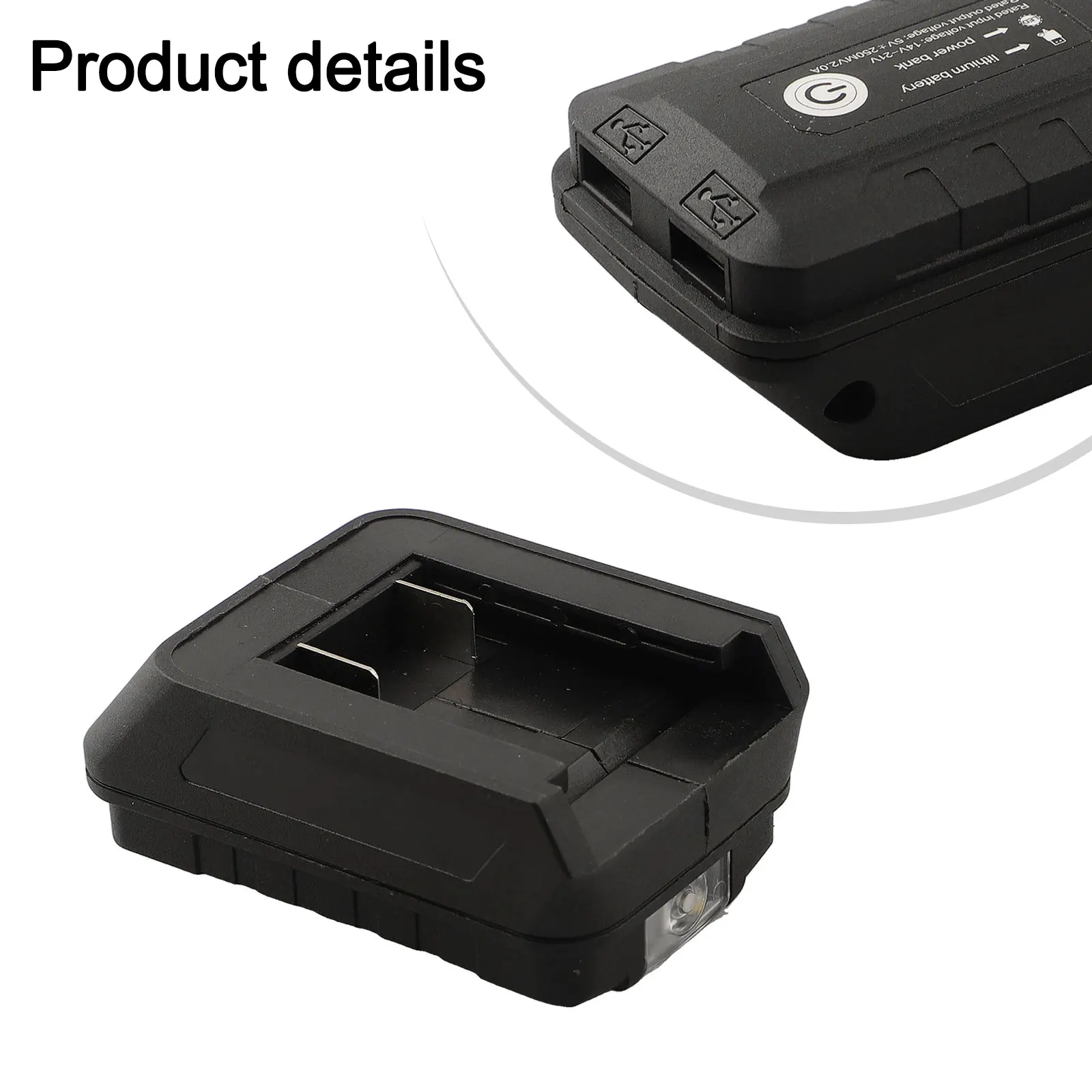 Mobile Charging Solution Dual USB Converter LED Light Adapter High-performance Charging Board Lightweight Plastic Material