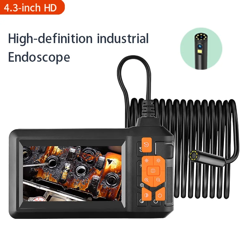 

Industrial Endoscope Cameras 8mm HD1080P 4.3inch IPS Screen IP67 Waterproof 1080P HD Pipe Inspection Camera for Car Repair