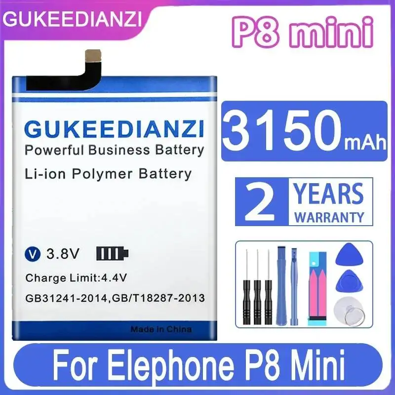 Долговечная батарея 3150 мАч для мобильного телефона Elephone P8 Mini