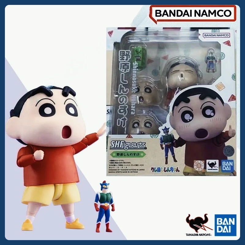

В наличии оригинальная упаковка в шок Bandai SHF Crayon Shin-chan Shinnosuke Nohara Рисунок Готовый комплект модели