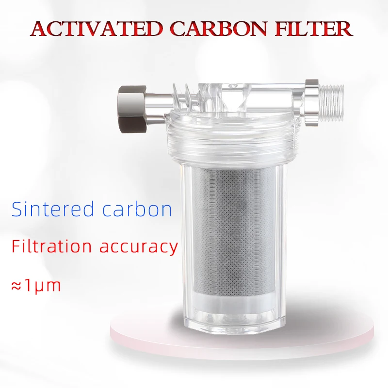 1PC Purifier Output universal Activated Carbon Shower Filter Faucet Water Heater Purification Kitchen Bathroom